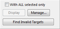 find keyword tags with invalid targets